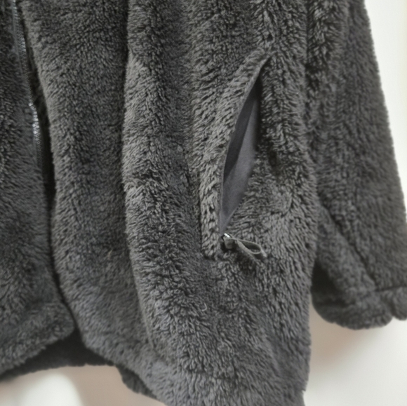 3X Lands' End Black Fleece Jacket - Picture 3 of 4